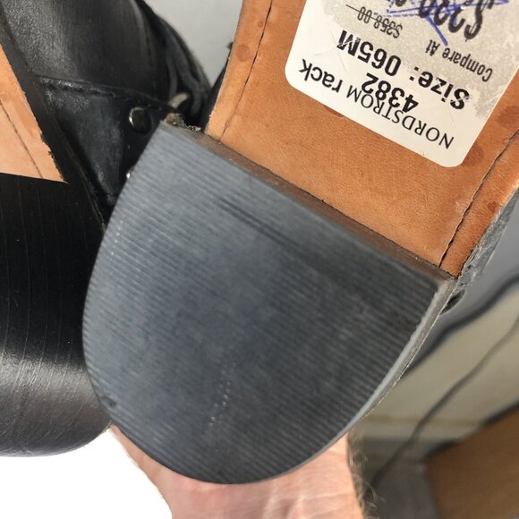 Frye Boots Womens 6.5 Black Western Harness Cowboy Ranch Rodeo NEW - Picture 12 of 16